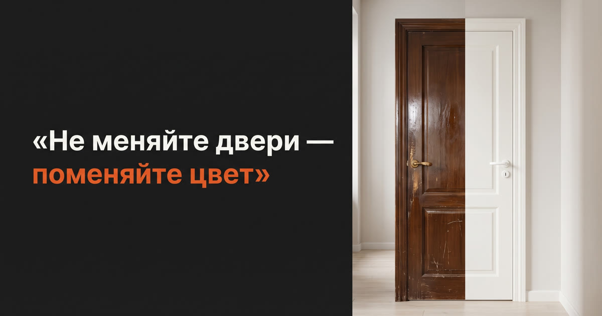 Как перекрасить межкомнатные двери: самому или мастеру, и что делать с МДФ, шпоном и массивом